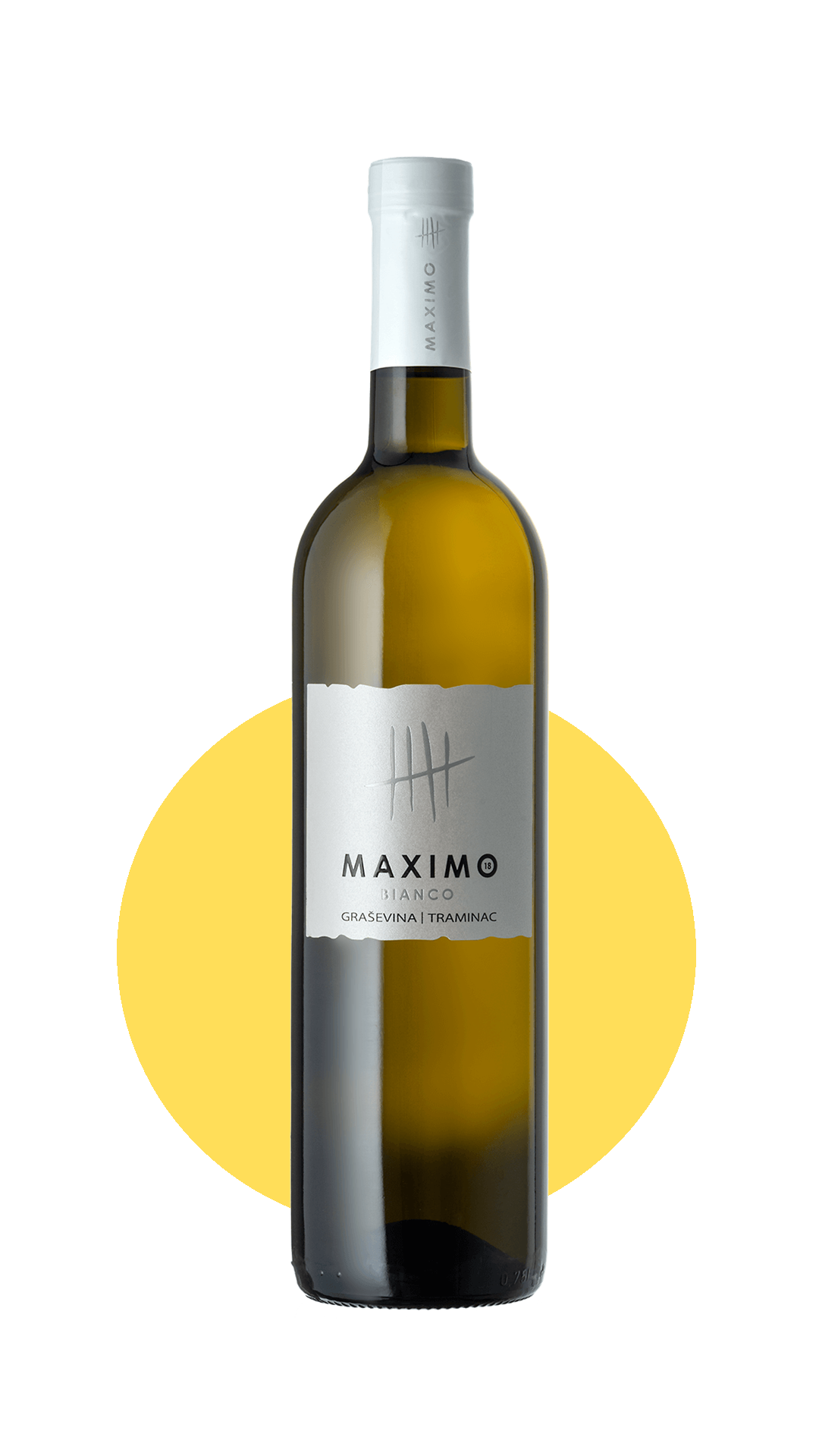 Maximo Bianco 2023 (Grasevina, Gewurztraminer) - Frisksødlig, fyldig og hyld- og rosenoted