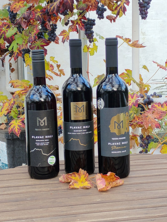 Smagekasse med 3x2 Plavac Mali fra Terra Madre